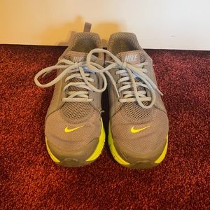 Gray, Blue & Green Nike Sneakers